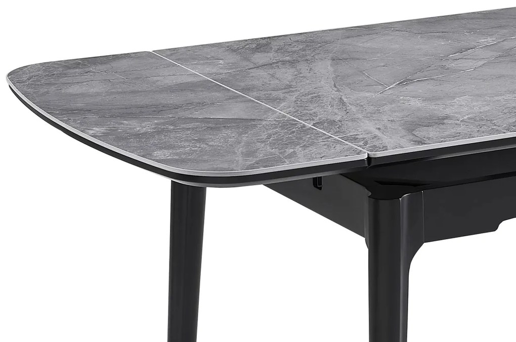 Masa extensibila Sento gri/negru L120-180xl80 cm