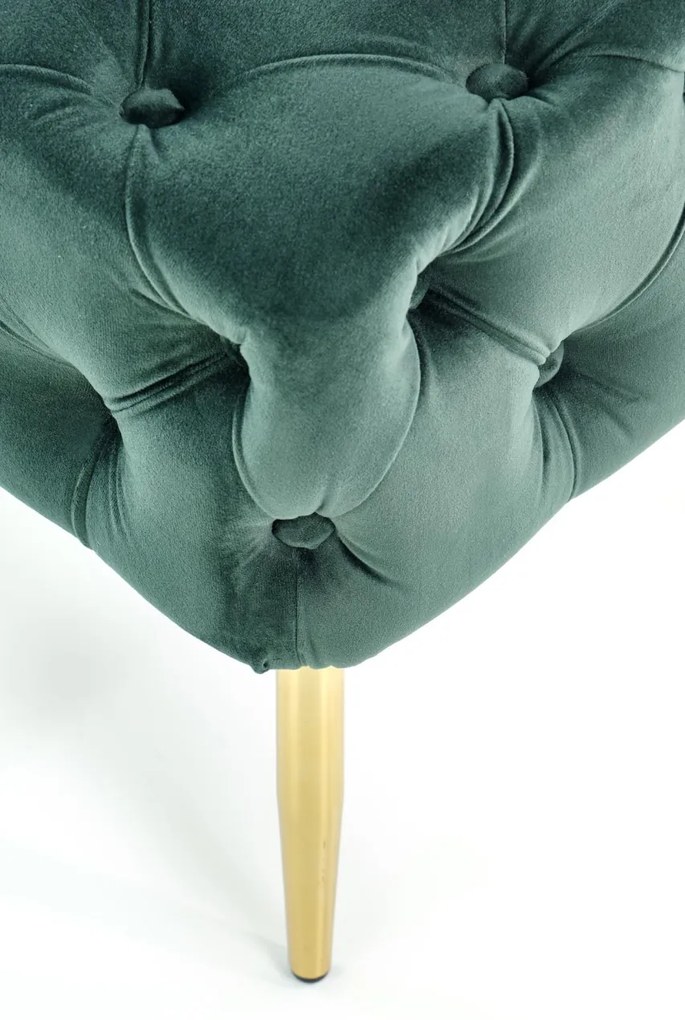 Banca tapitata Athena – Verde/Gold