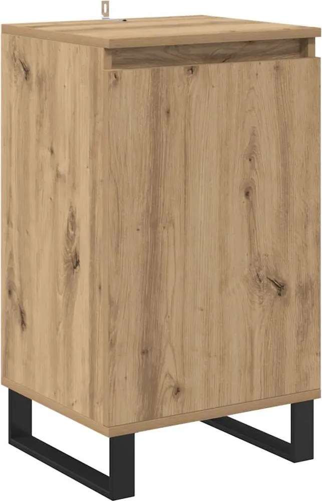 vidaXL Bufet Stejar Artizanal 40 x 35 x 70 cm Lemn compozit