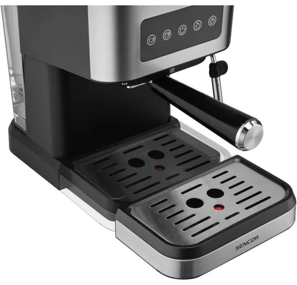 Sencor - Espressor cu pârghie 1050W/230V, negru/crom mat