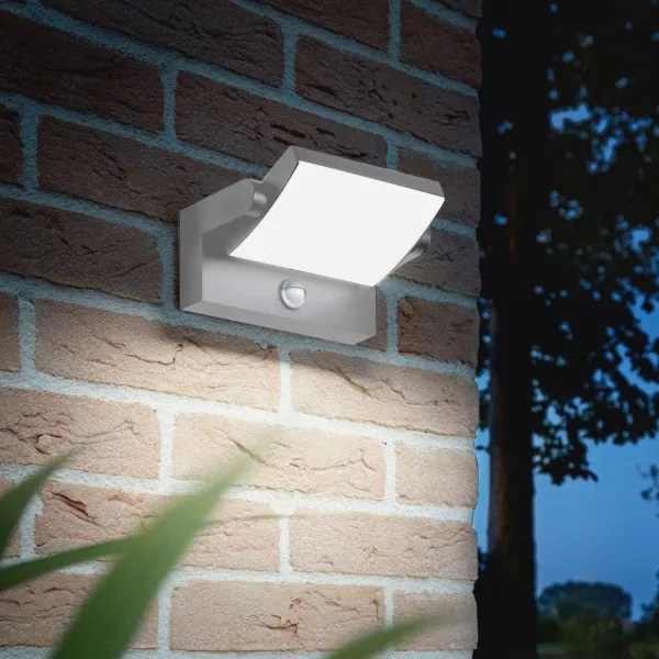 Ideal Lux - Aplică LED de exterior cu senzor SWIPE LED/21W/230V CRI90 IP54 gri