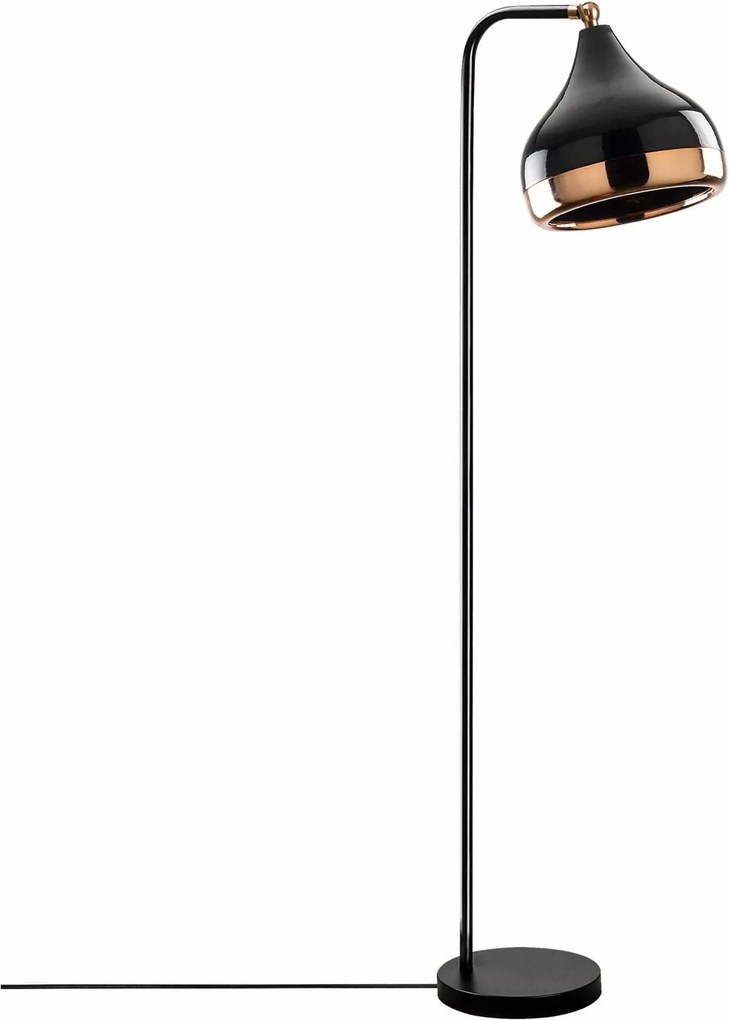 Lampadar YILDO 6906, negru/cupru, metal, 17x120 cm