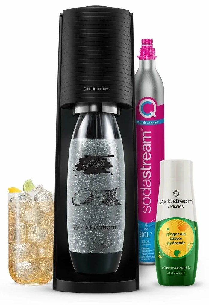 Sodastream Terra Black Ginger Ale Mpack Producătorde apă spumantă