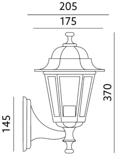 Aplică de exterior 1xE27/60W/230V IP44 negru