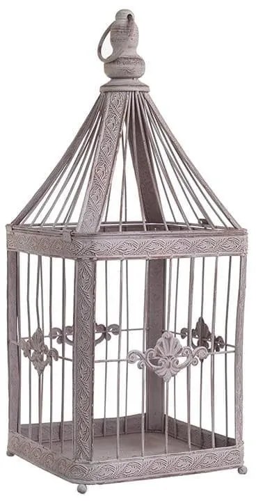 Colivie decor metalica Antique Rose 49 cm
