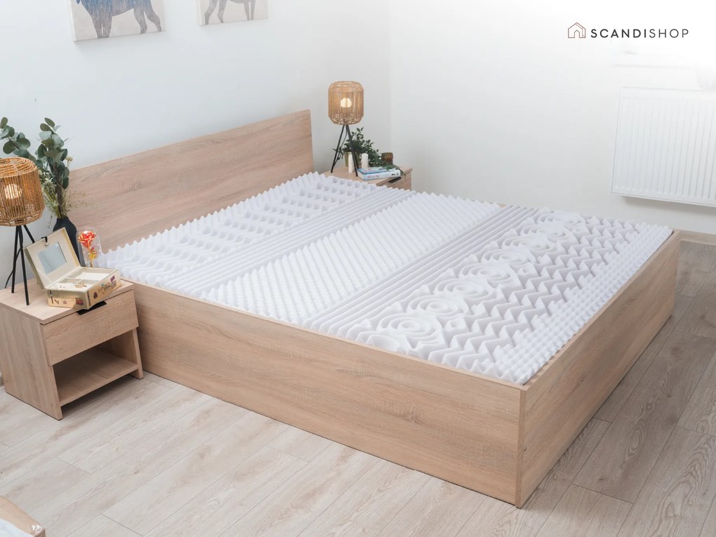 Saltea de spuma DELUXE 140 x 200 cm Protectie saltea: FaRa protectie saltea