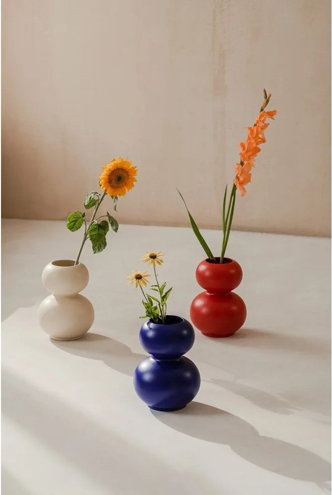 Vază albastru-închis din ceramică (înălțime 36 cm) Tuga – noo.ma