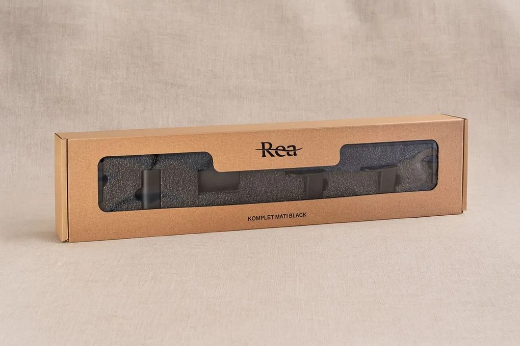 Set accesorii pentru baie Mati 4 piese negru