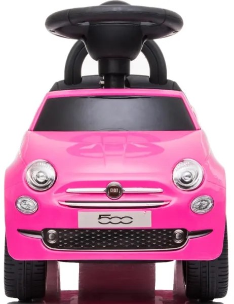 Bicicletă fără pedale Fiat 500 roz