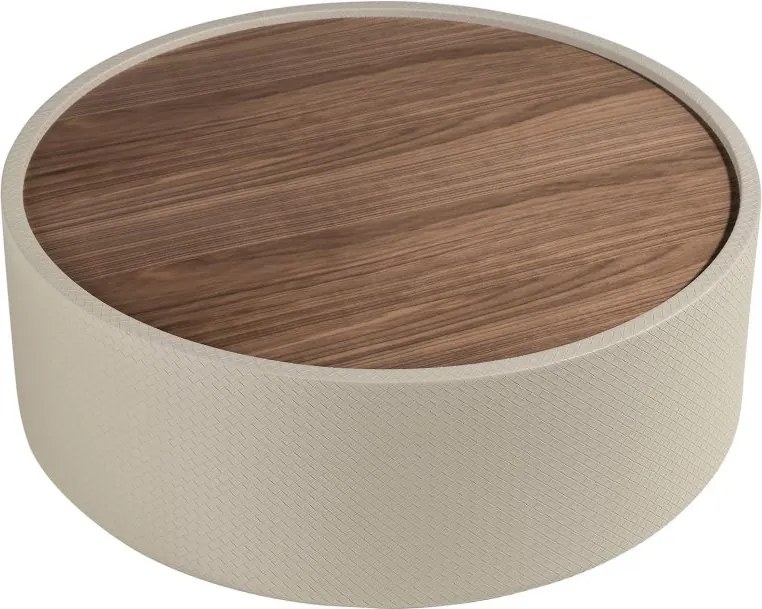 Masuta de cafea design LUX Walnut-Bej