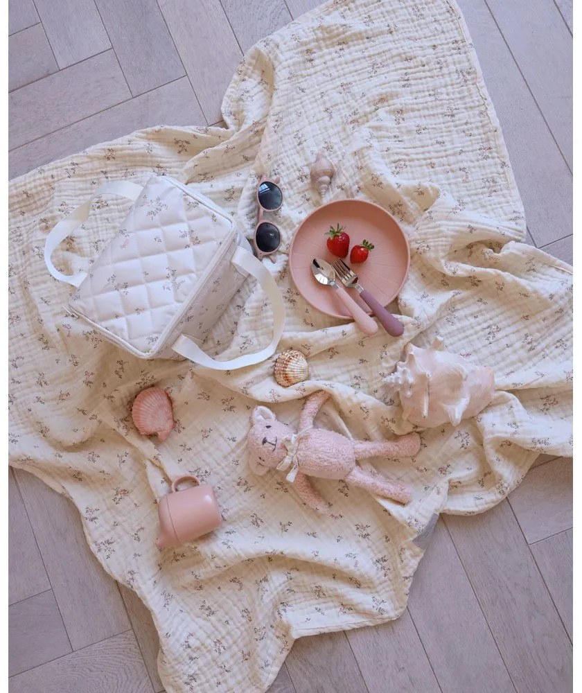 Tacâmuri pentru copii, roșu/somon din silicon 3 buc. Rose Mix – Cam Cam Copenhagen