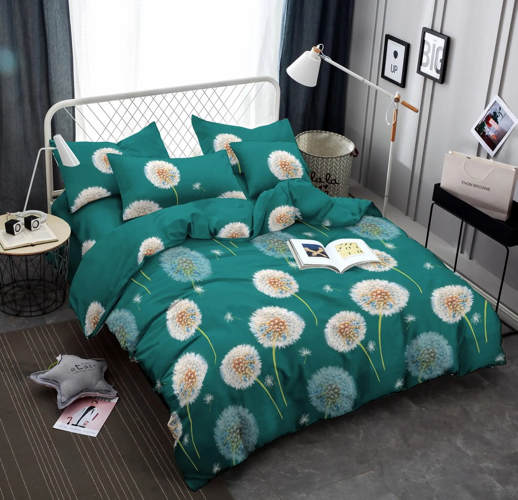 Lenjerie de pat din microfibra DANDELION MEADOW verde
