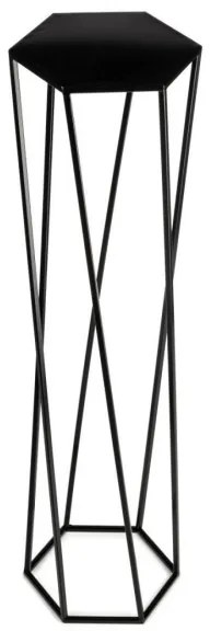 Suport pentru flori 100x24 cm, negru