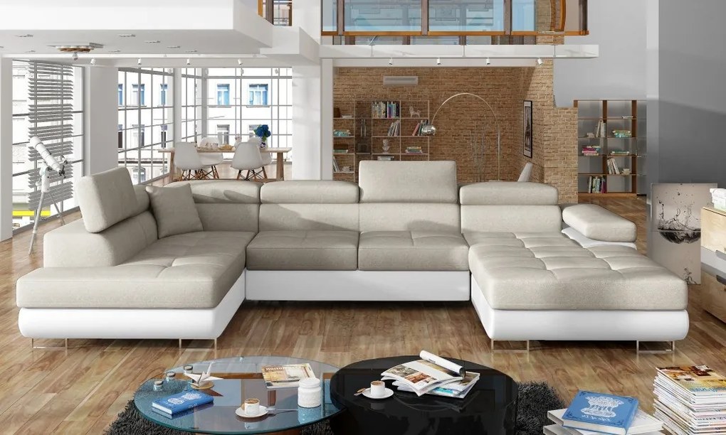 Coltar living extensibil Rodrigo – L345 x l202 x h90 cm