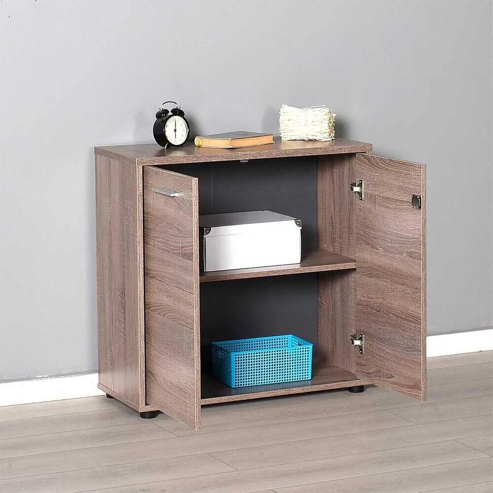 Biblioteca Adore New York, 2 usi cu cheie, 3 rafturi, 76 x 75 x 34 cm