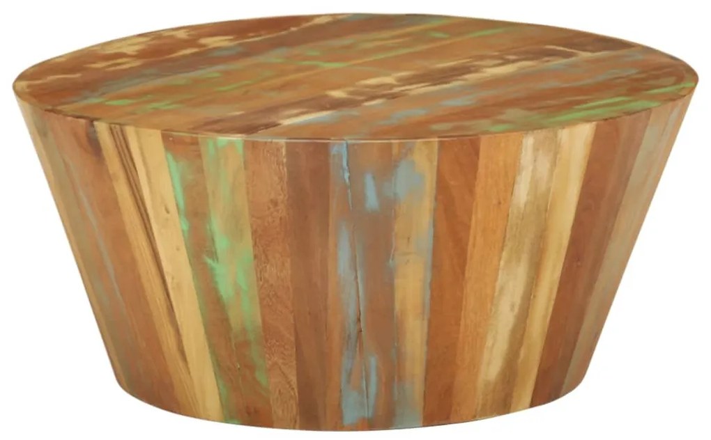 vidaXL Măsuță de cafea, Ø65x31 cm, lemn masiv reciclat
