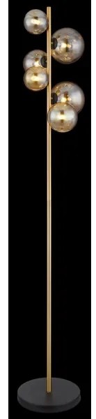 Lampadar LED RIHA 6xG9/3W/230V alamă Globo 56135-6S