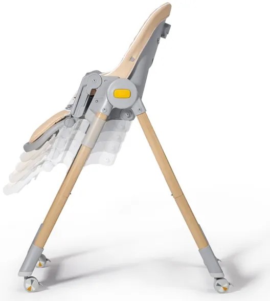 Scaun de masă 2 în 1 pentru copii LASTREE bej/gri KINDERKRAFT