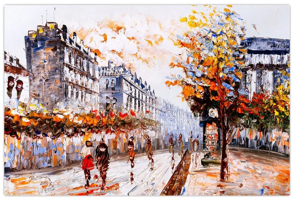 Tablou - Viața în oraș (90x60 cm)