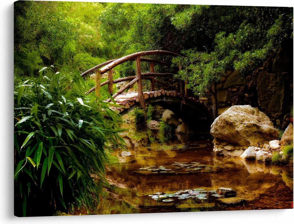 Tablou - Pod prin râu (70x50 cm)