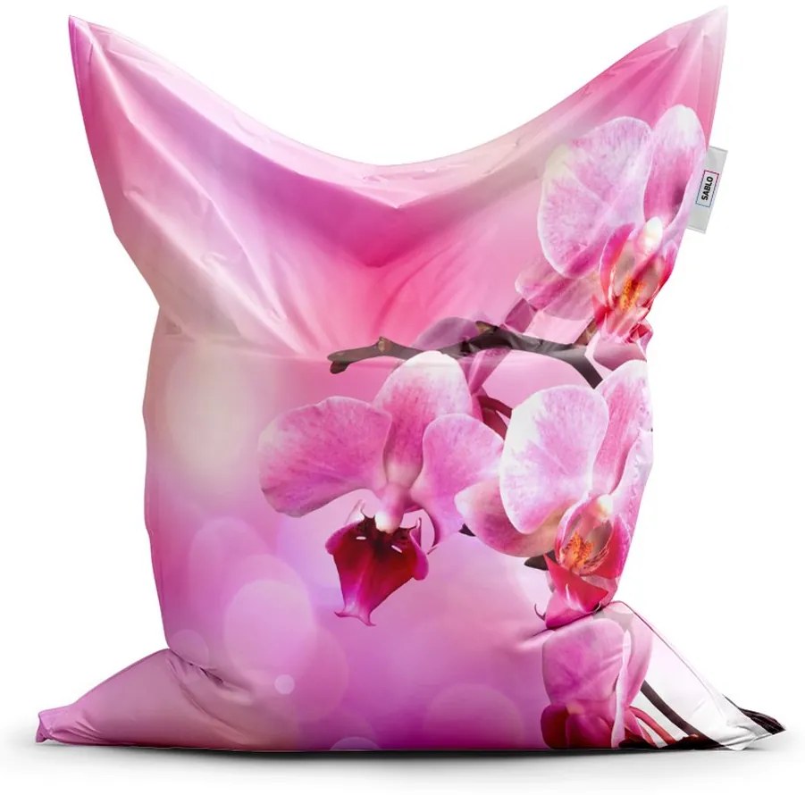 Sac de șezut Classic flori de orhidee - pentru copii, roz