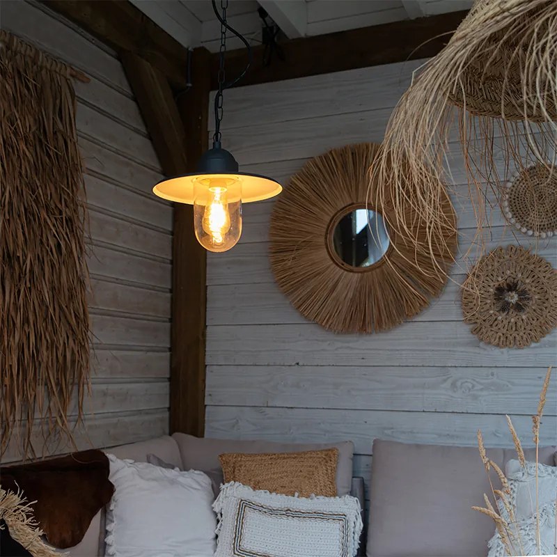 Lampă suspendată inteligentă de exterior antracit IP44 incl. WiFi ST64 - Kansas Graphite