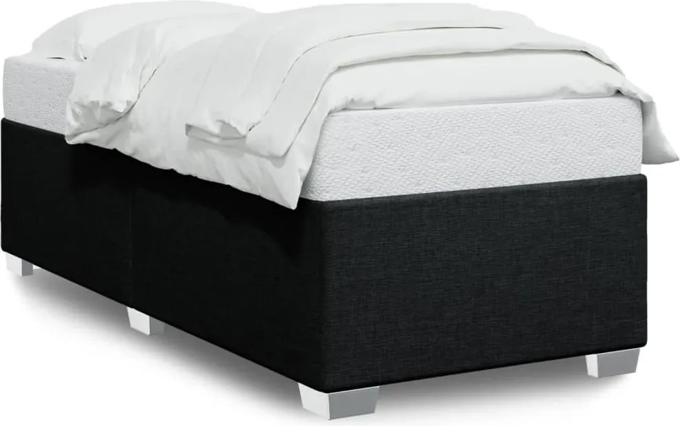 vidaXL Cadru pat fără saltea țesătură neagră 90x200 cm