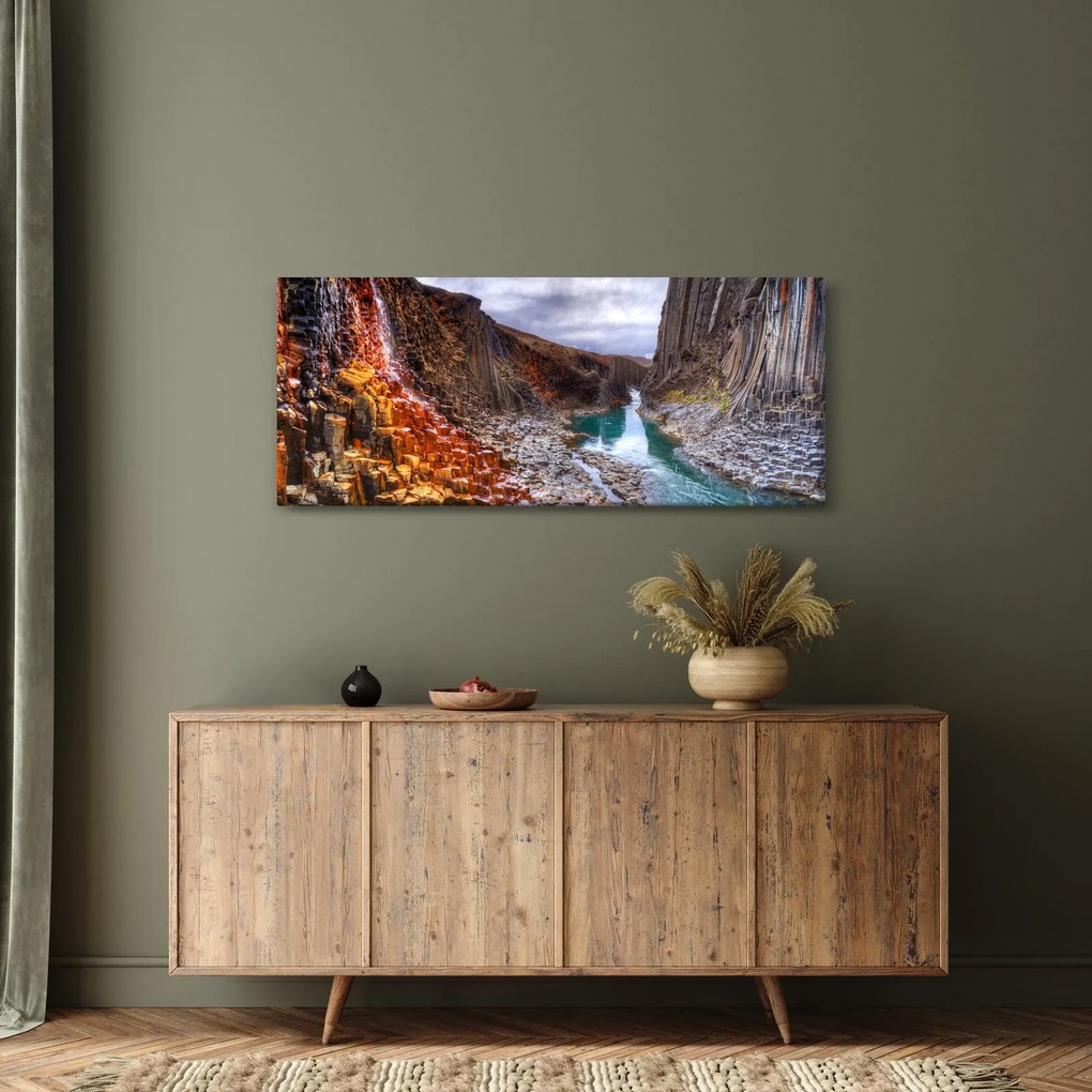 Tablou - Canionul Studlagil (120x50 cm)