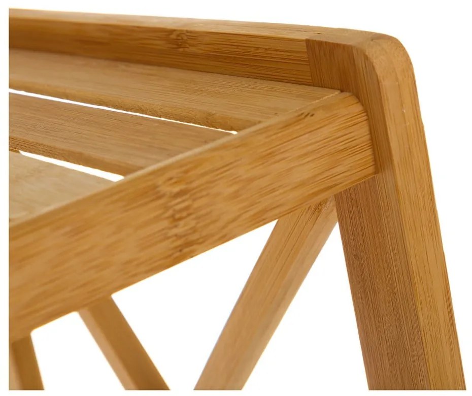 Raft de baie din bambus în culoare naturală 33x119 cm - Casa Selección