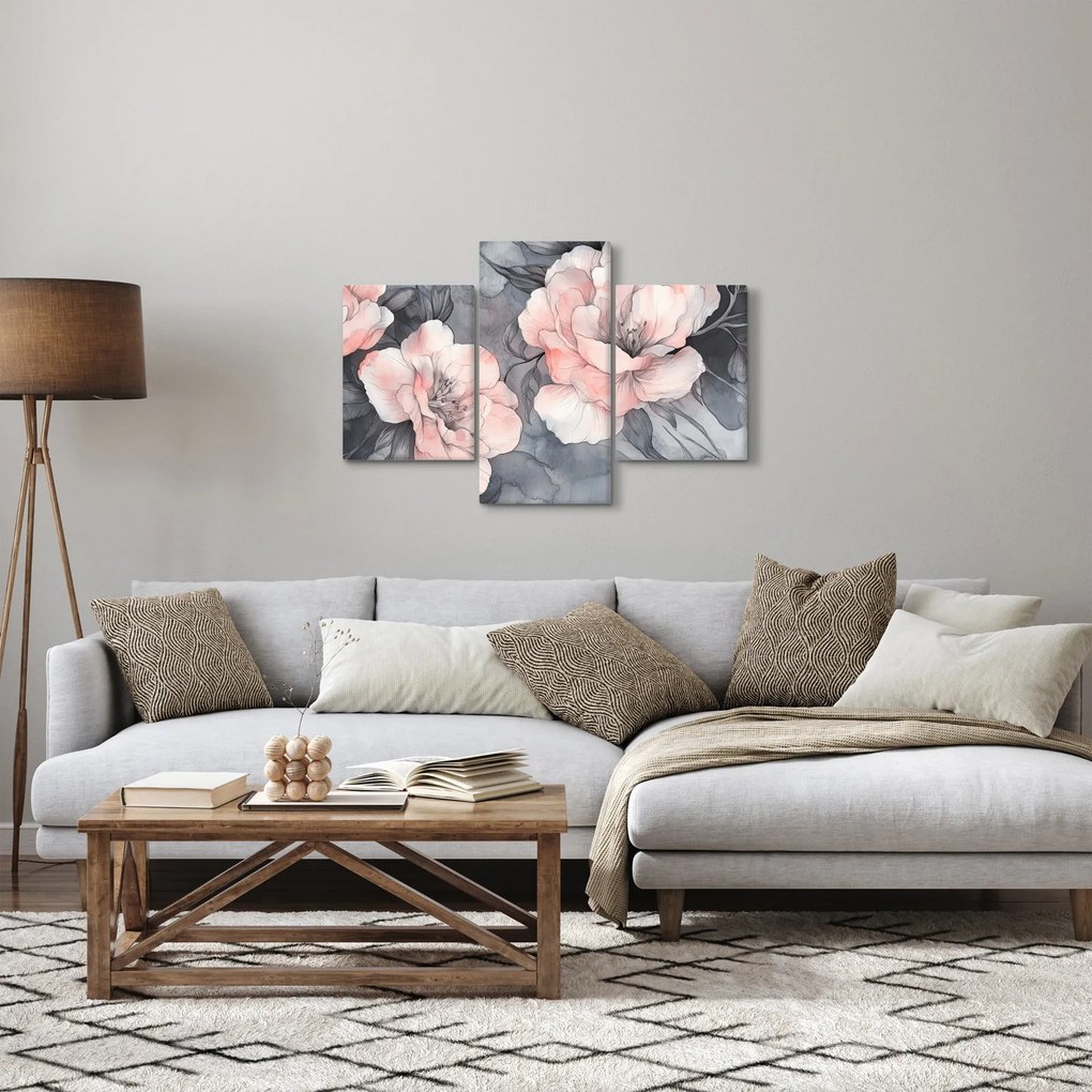 Tablou - Schiță de flori (90x60 cm)