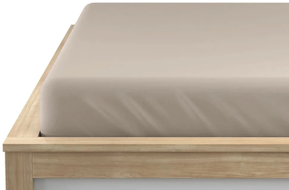 Cearsaf Jersey cappuccino 180 x 200 cm