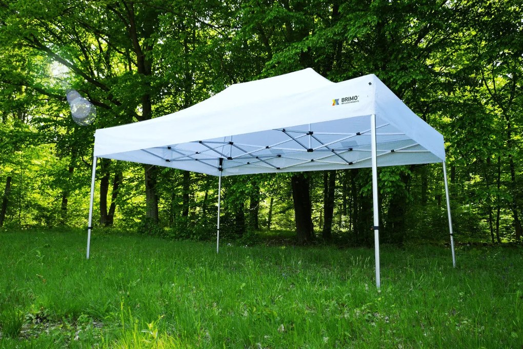 Cort publicitar 4x6 m Premium (Aluminiu) cu 3 pereți – de montare rapidă - cu 3 pereți - Portocaliu