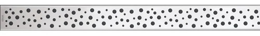Capac pentru rigola dus din otel inoxidabil, crom, mat, 1150 mm Alcadrain BUBLE-1150M 1150 mm