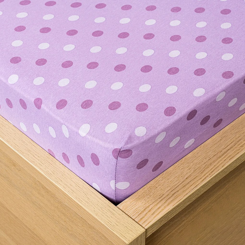 Cearşaf jersey 4Home Buline, violet