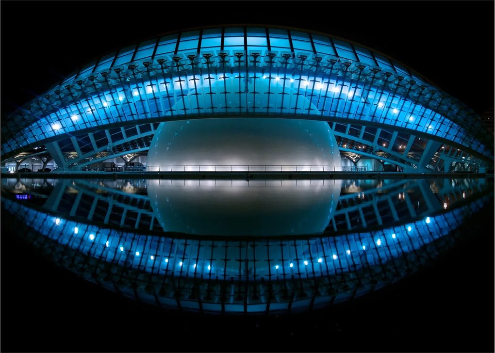Tablou pe sticlă cu stadion de fotbal (70x50 cm)