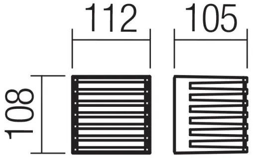 Redo 90639-Aplică LED de exterior BLAZE LED/12W/230V 3000K IP54 antracit