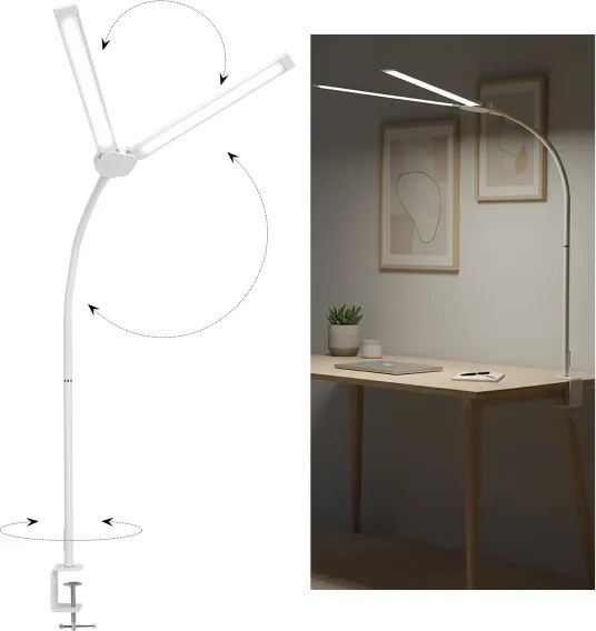 Brilagi - Lampă LED de birou reglabilă USB VARIO LED/14W/5V 3000-6000K albă