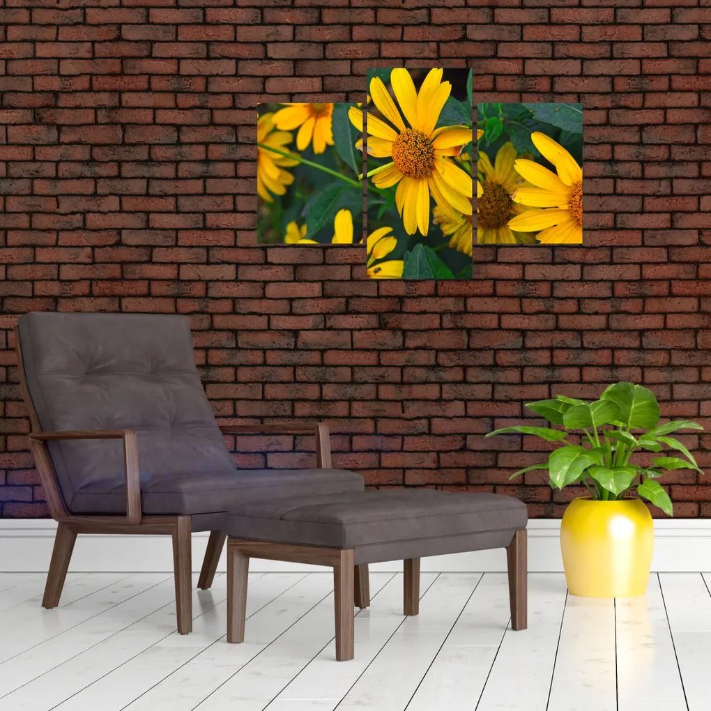 Tablou cu flori galbene (90x60 cm)