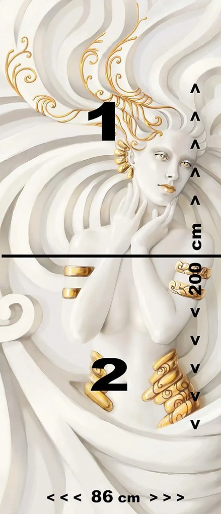Fototapeta pentru usa GOLDEN MERMAID 86x200 cm