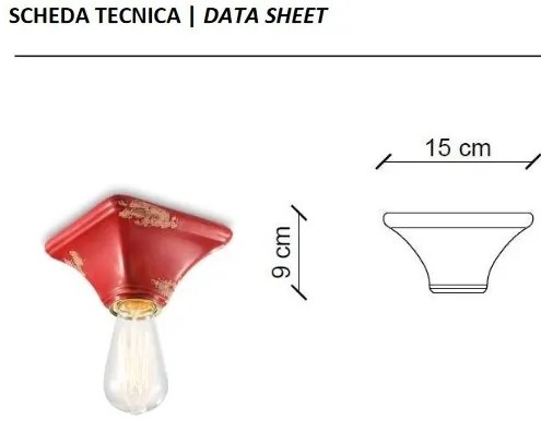 Plafoniera clasica realizata manual din ceramica TRIESTE