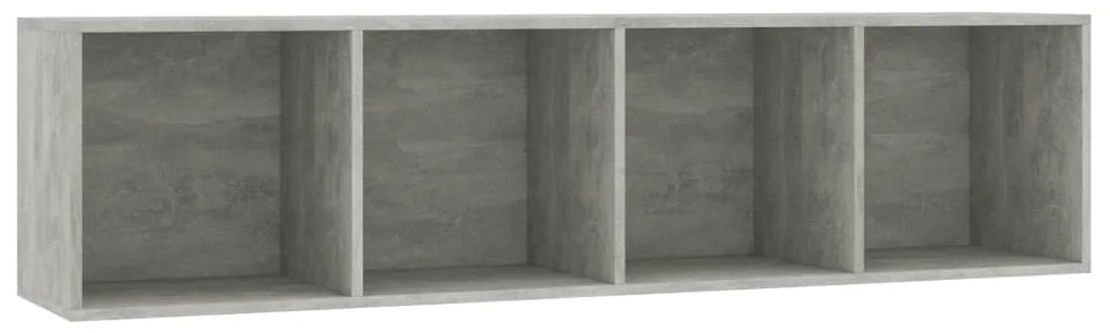 Biblioteca Comoda TV, gri beton, 143x30x36 cm 1, Gri beton