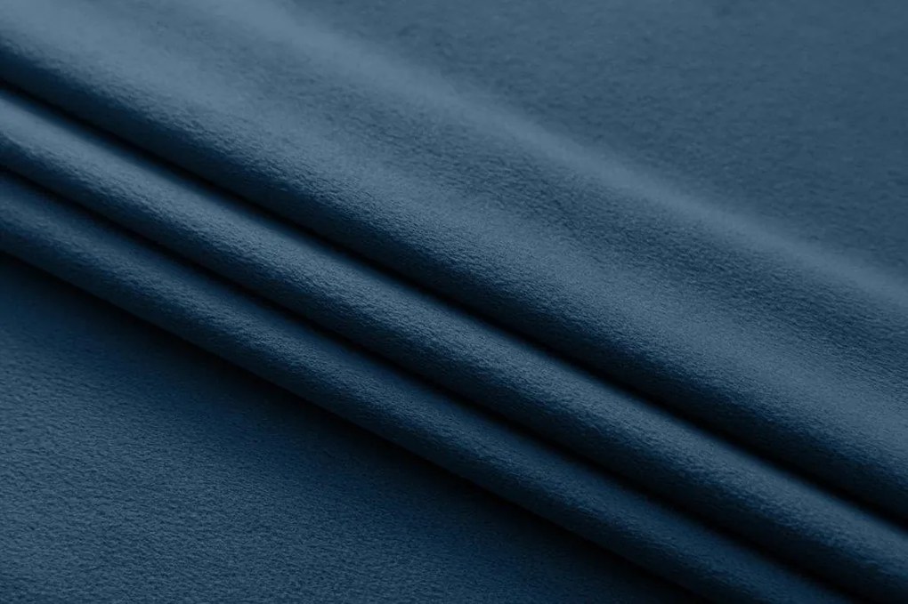 Draperie opaca albastru inchis VELVET 135x250 cm Agățat: Inele metalice
