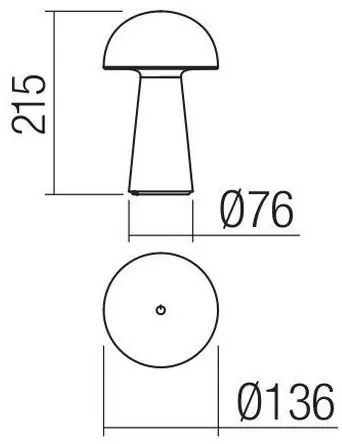 Redo 90438 - Lampă LED tactilă reglabilă KIRA LED/4,7W/230V 2200 mAh albă