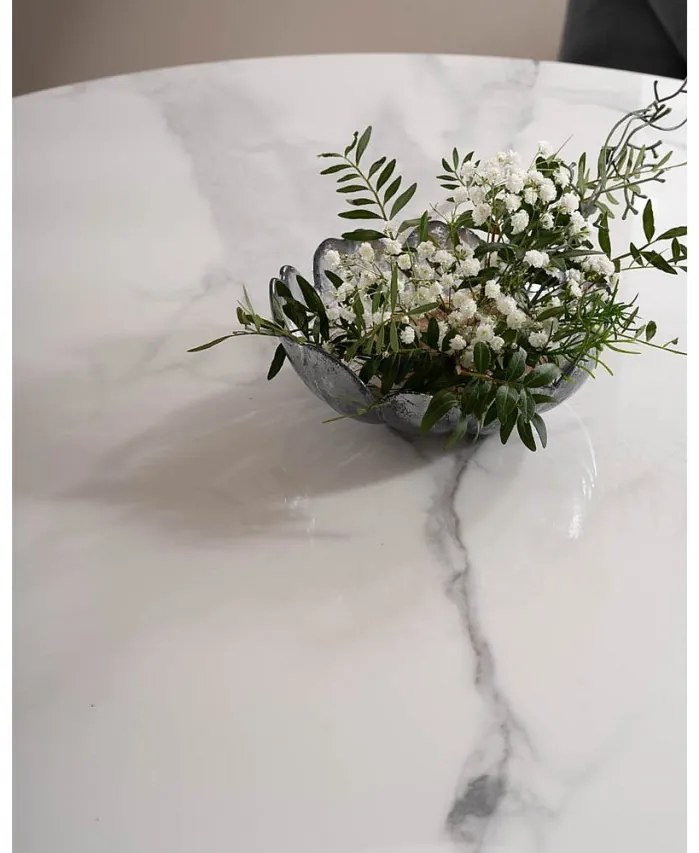 Masa rotunda Espero alb/alb ø90/h75 cm