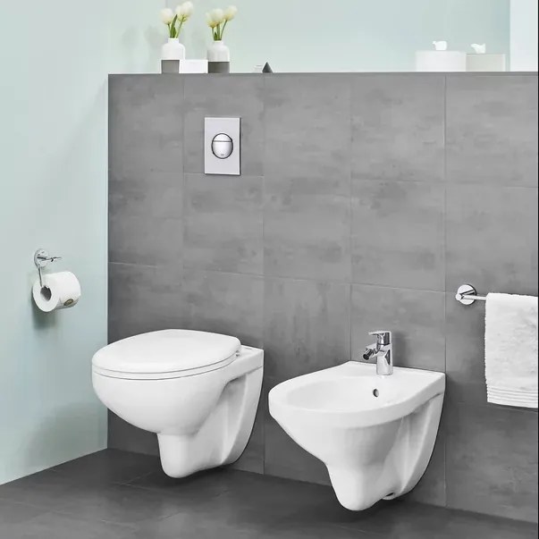 Set vas wc suspendat Bau Ceramic cu capac Bau Ceramic fix