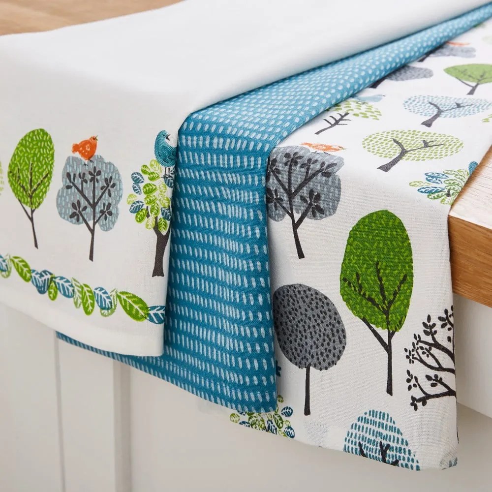 Prosoape de bucătărie din bumbac 3 buc. 45x65 cm Forest Birds – Cooksmart ®