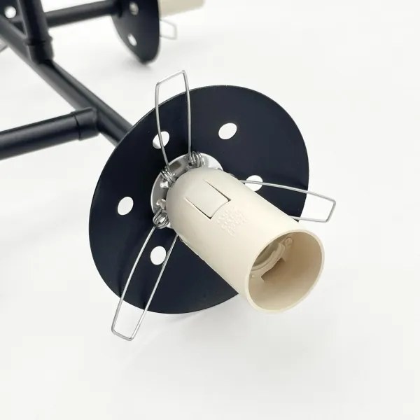 Brilagi - Lustră aplicată MALONY 4xE14/20W/230V neagră