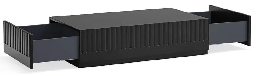 Măsuță de cafea cu 2 sertare Teulat Doric, negru