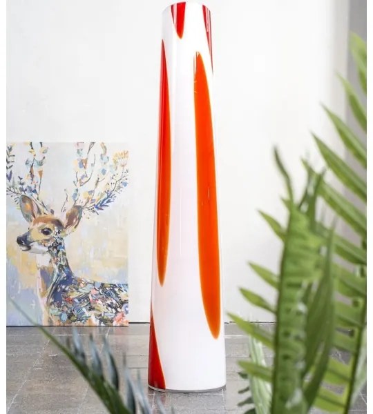 Argon 7042 - Lampă de podea POLONIA 2xE27/15W/230V alb/roșu