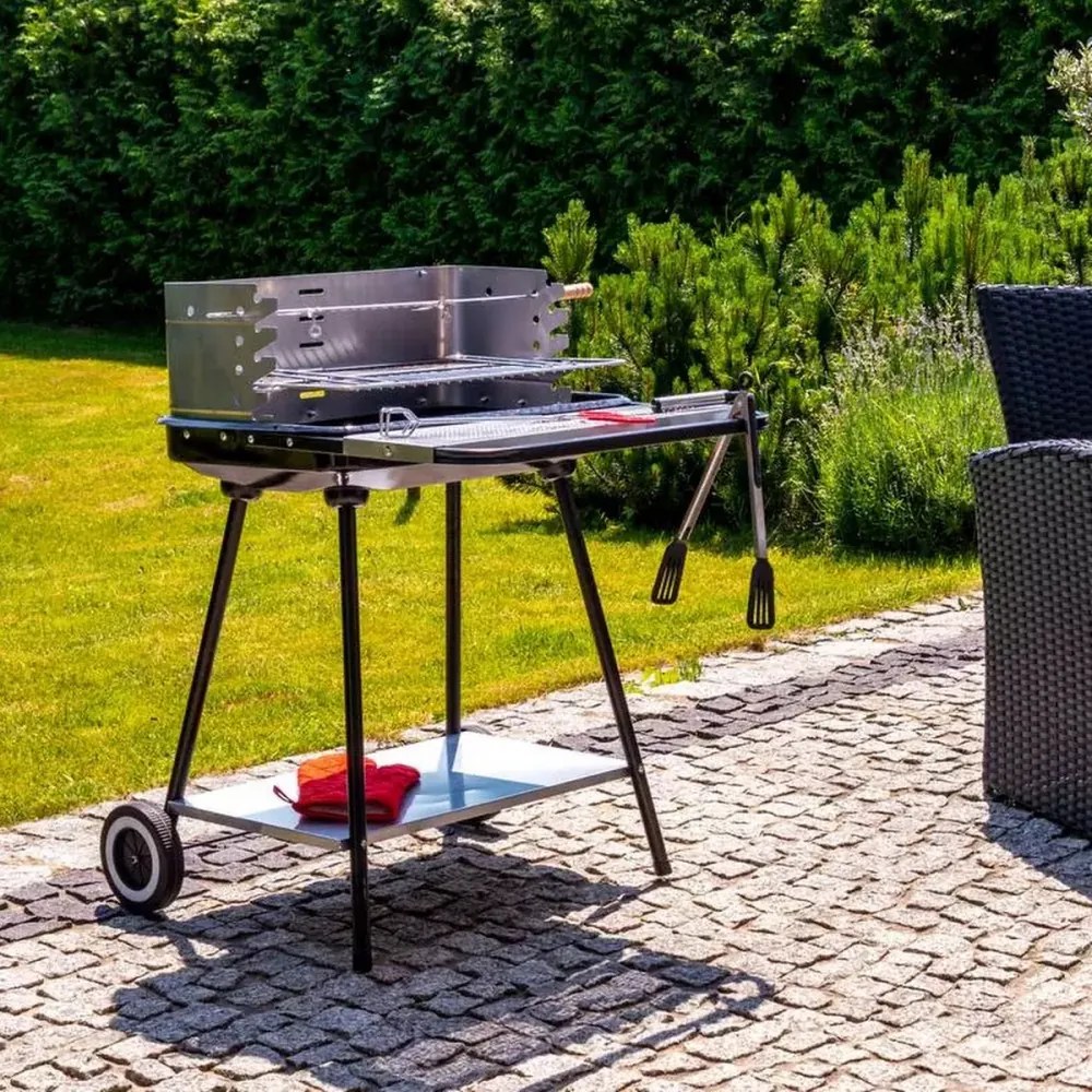 Grătar cu cărbune MIR404, pătrat